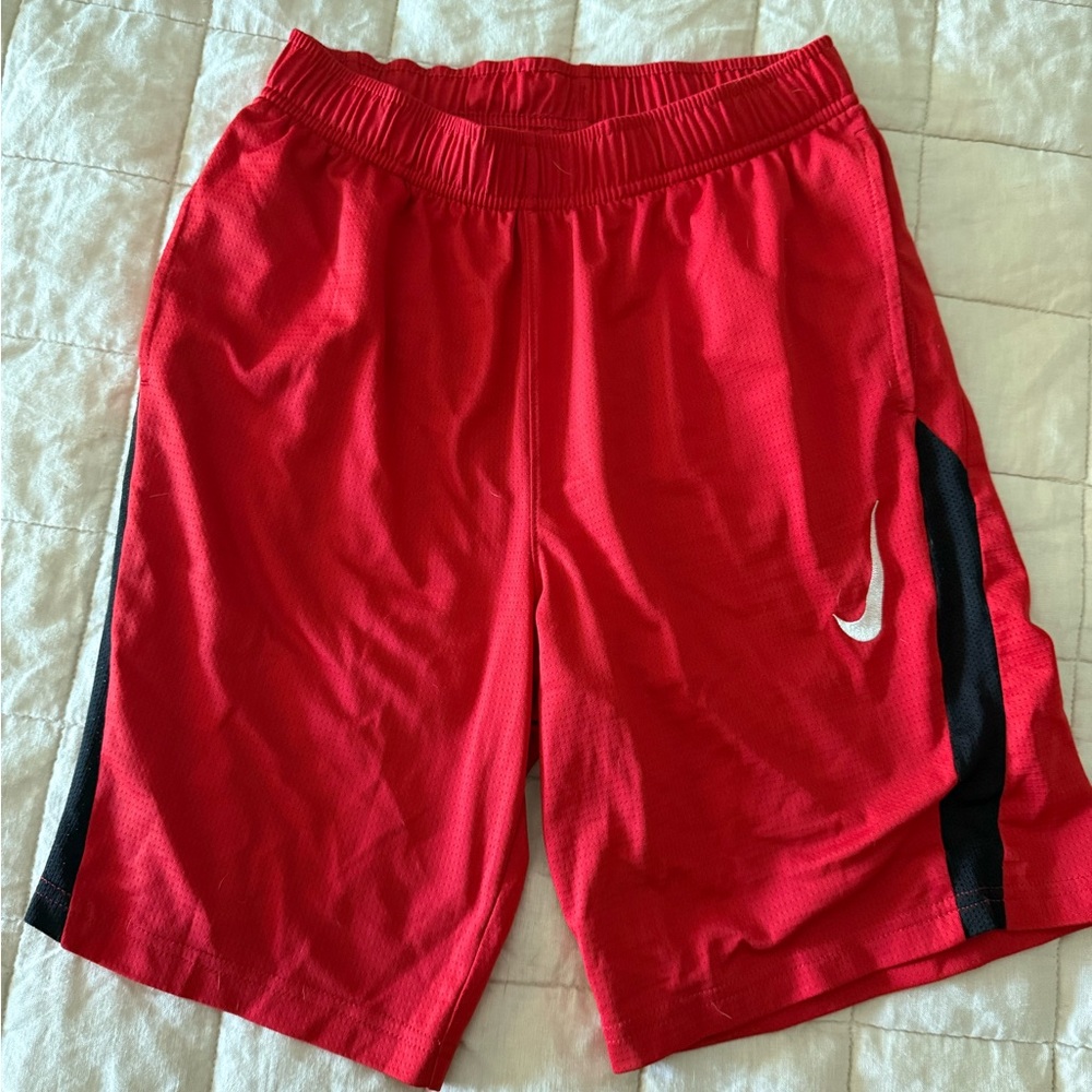 Nike Dri-FIT Red Sports Shorts